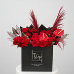 Load image into Gallery viewer, Rouge Luxe Large Flower Bag