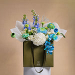 Load image into Gallery viewer, Baby Blue Grand Flower Bag
