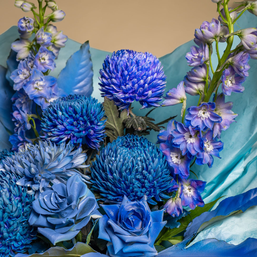 Blue Muse Grand Flower Bag