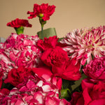 Load image into Gallery viewer, Raspberry Grand Flower Bag
